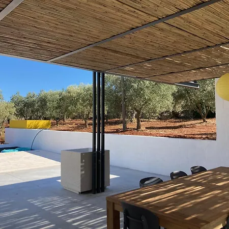 Trulli Au Milieu D'un Champ D'oliviers Avec Piscine Villa