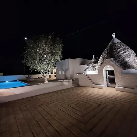 Trulli Au Milieu D'un Champ D'oliviers Avec Piscine * Ceglie Messapica